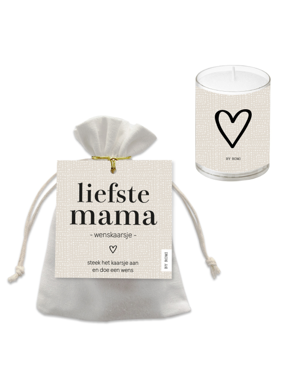 wenskaarsje liefste mama