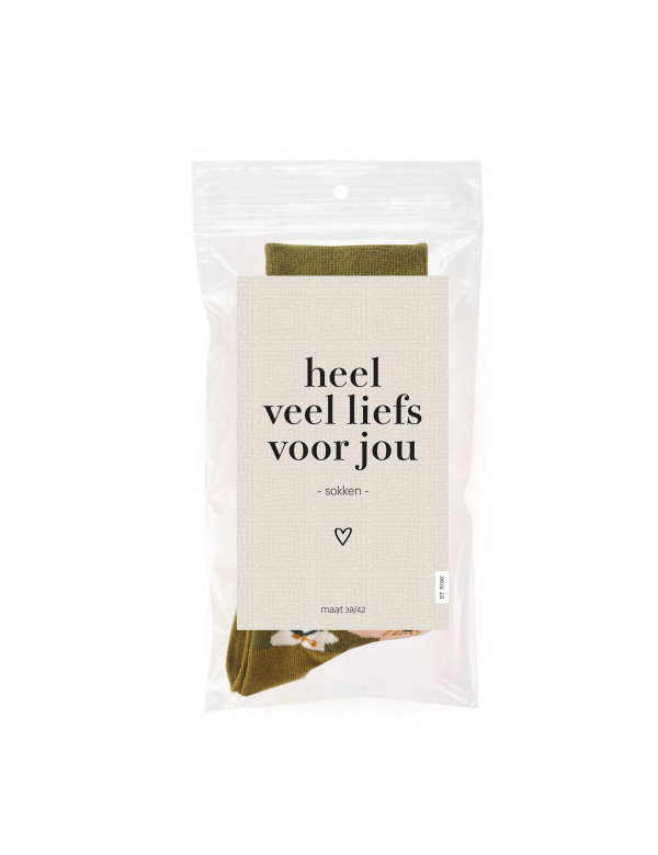 sokken heel veel liefs voor jou