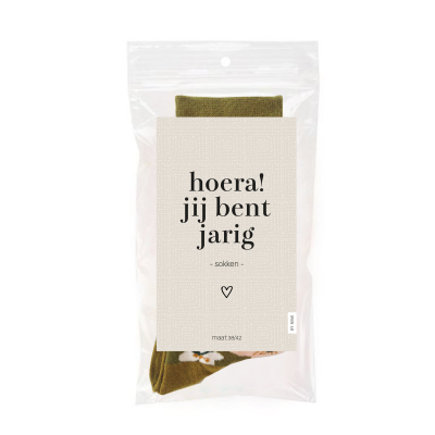 sokken jij bent jarig